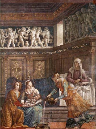 GHIRLANDAIO, Domenico Birth of Mary china oil painting image